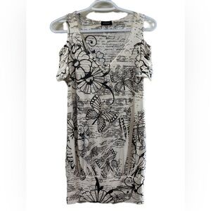 Eclipse Black and White Patterned Top